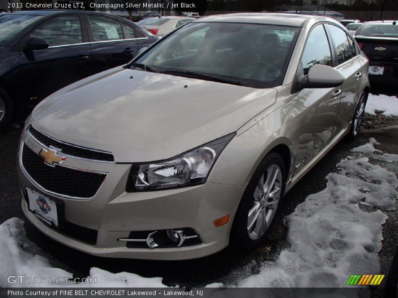 Champagne Silver Metallic / Jet Black 2013 Chevrolet Cruze LTZ