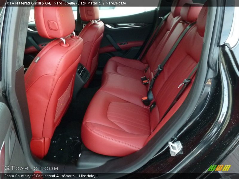 Nero Ribelle (Black Metallic) / Nero/Rosso 2014 Maserati Ghibli S Q4