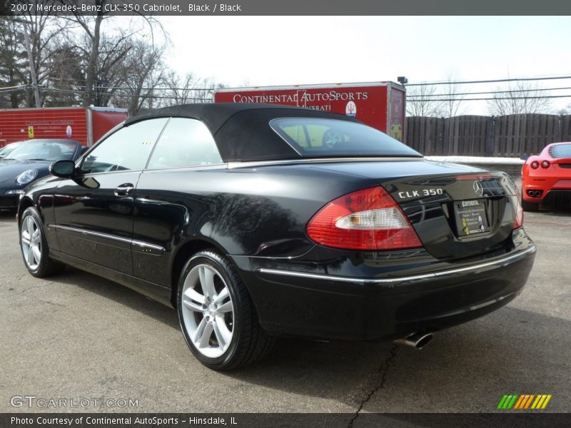 Black / Black 2007 Mercedes-Benz CLK 350 Cabriolet