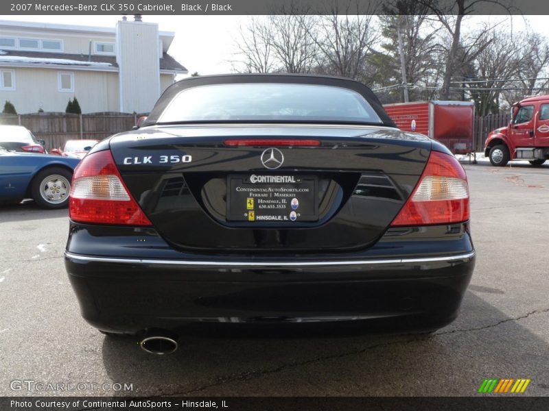 Black / Black 2007 Mercedes-Benz CLK 350 Cabriolet