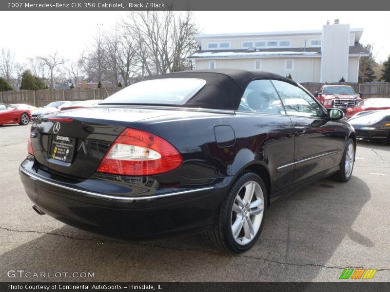 Black / Black 2007 Mercedes-Benz CLK 350 Cabriolet