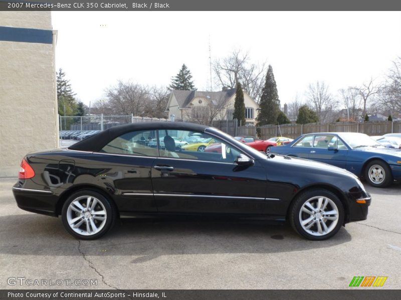 Black / Black 2007 Mercedes-Benz CLK 350 Cabriolet
