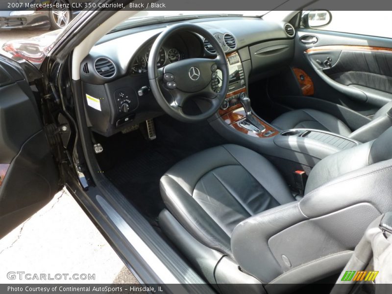 Black / Black 2007 Mercedes-Benz CLK 350 Cabriolet