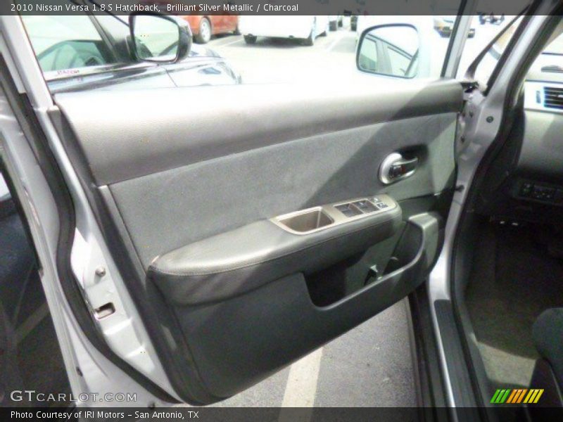 Brilliant Silver Metallic / Charcoal 2010 Nissan Versa 1.8 S Hatchback