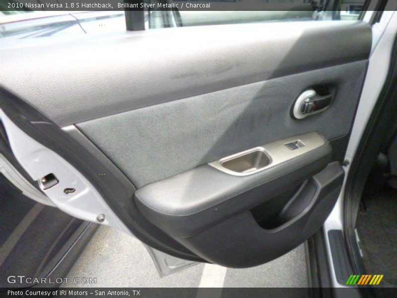 Brilliant Silver Metallic / Charcoal 2010 Nissan Versa 1.8 S Hatchback