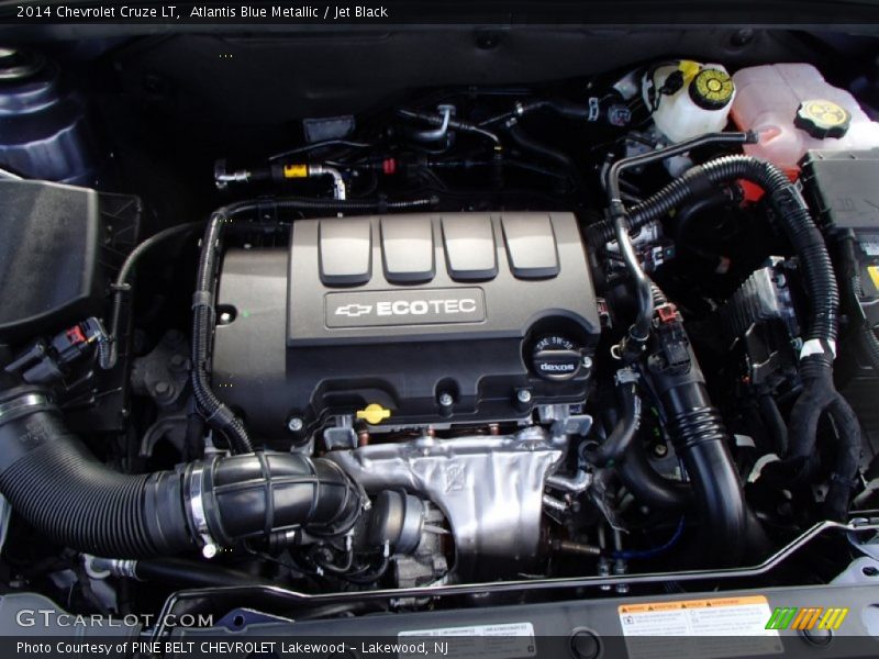 Atlantis Blue Metallic / Jet Black 2014 Chevrolet Cruze LT