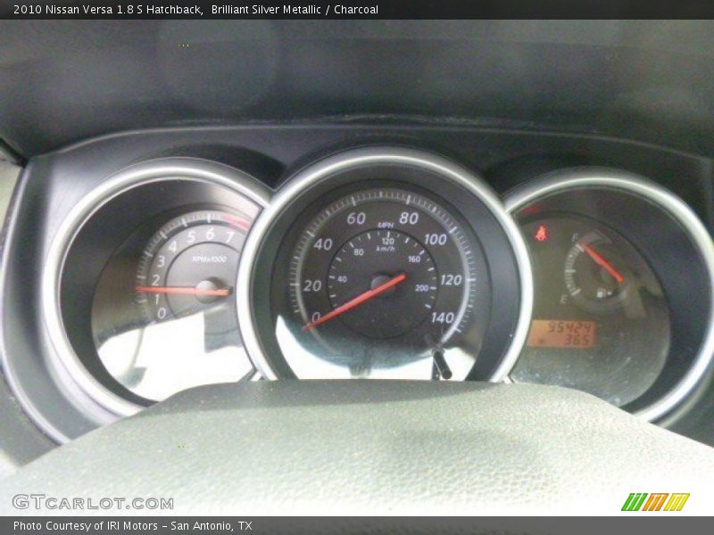 Brilliant Silver Metallic / Charcoal 2010 Nissan Versa 1.8 S Hatchback