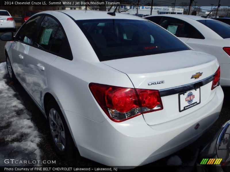 Summit White / Jet Black/Medium Titanium 2014 Chevrolet Cruze LS