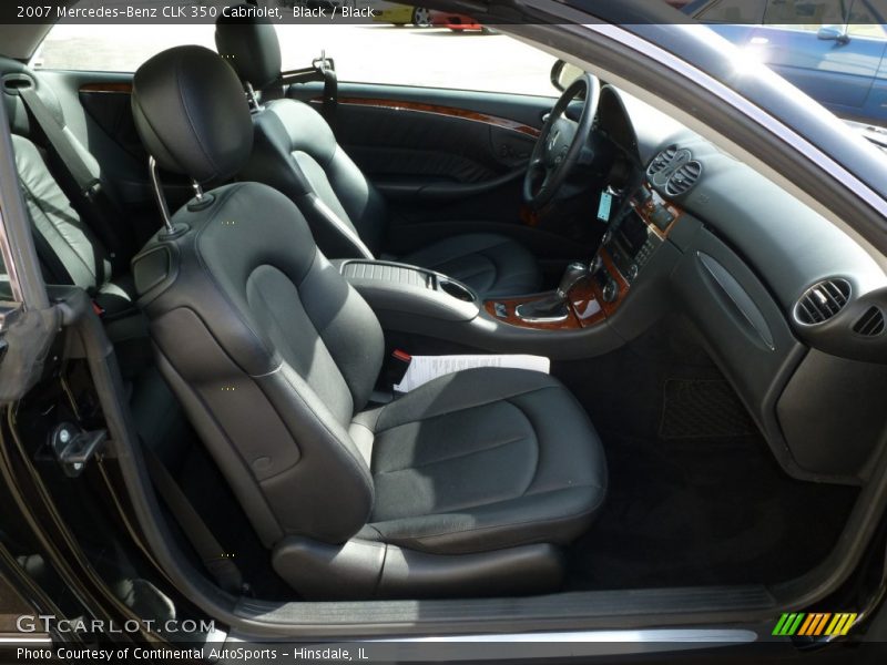 Black / Black 2007 Mercedes-Benz CLK 350 Cabriolet