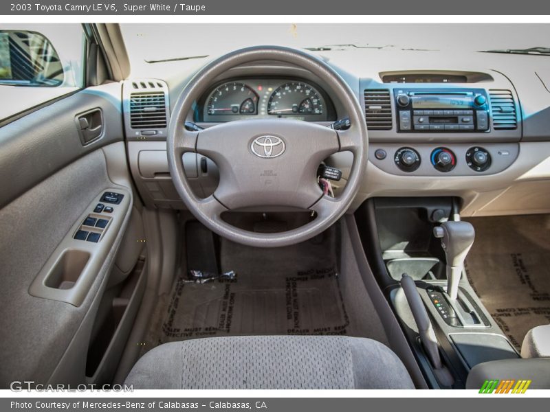 Dashboard of 2003 Camry LE V6