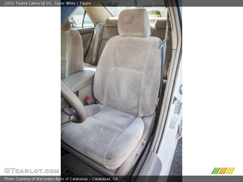 Front Seat of 2003 Camry LE V6