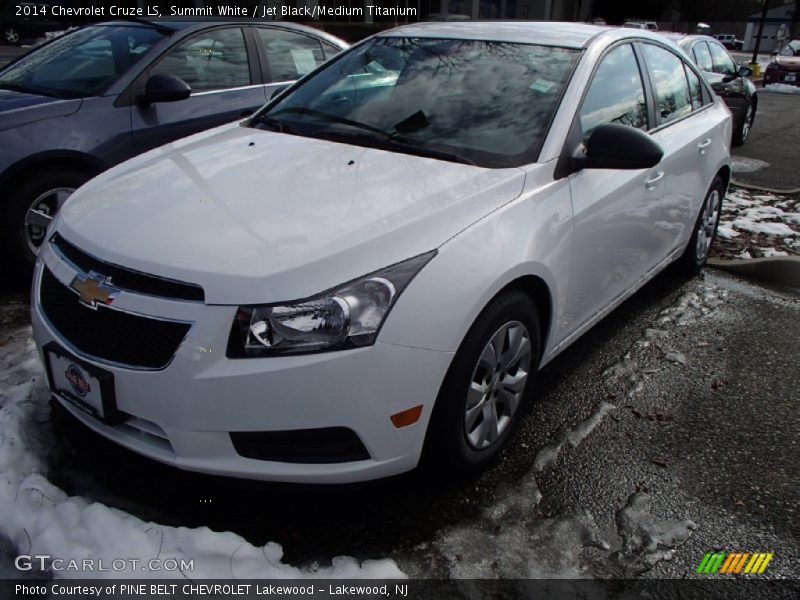 Summit White / Jet Black/Medium Titanium 2014 Chevrolet Cruze LS