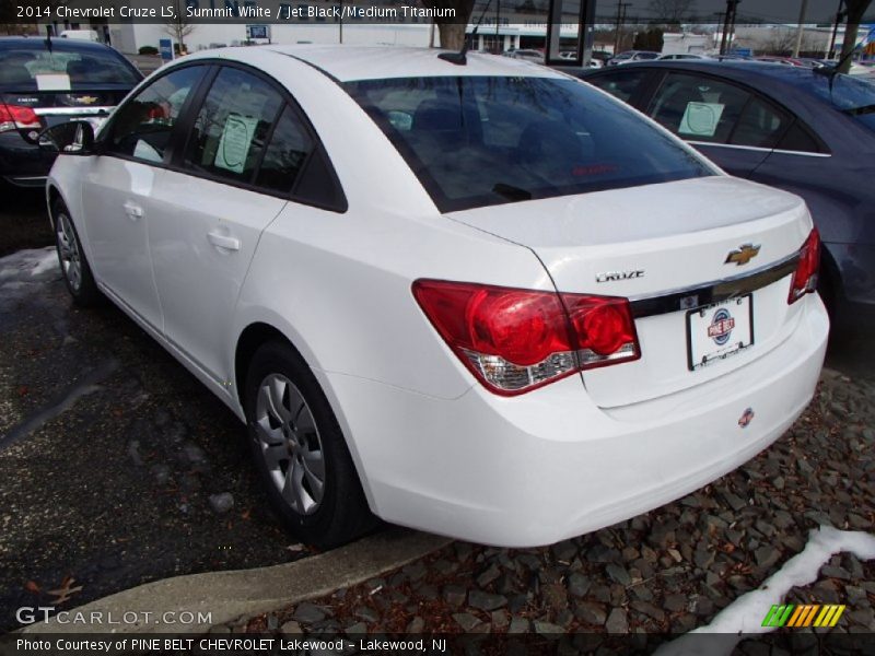 Summit White / Jet Black/Medium Titanium 2014 Chevrolet Cruze LS