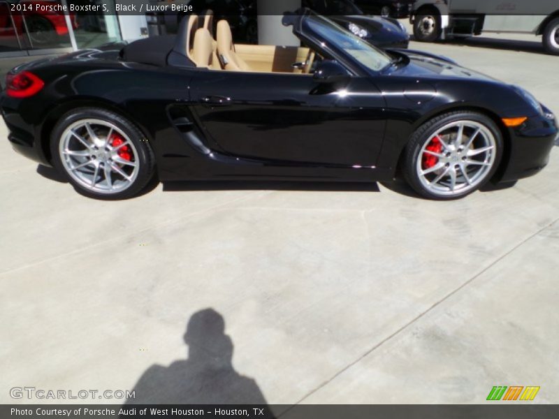 Black / Luxor Beige 2014 Porsche Boxster S