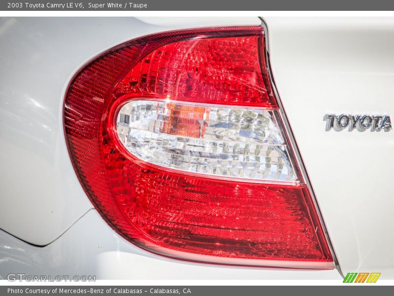 Super White / Taupe 2003 Toyota Camry LE V6