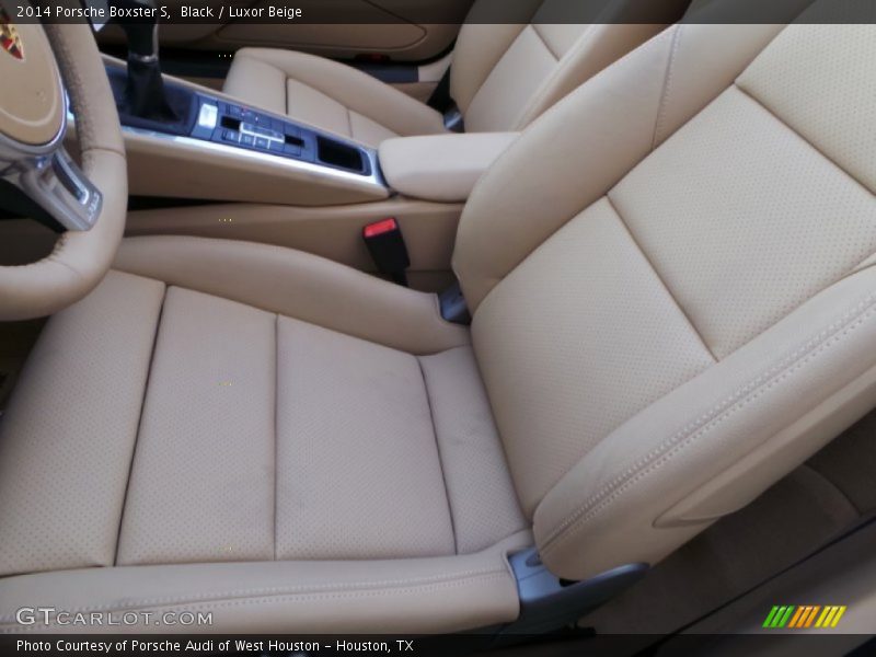 Black / Luxor Beige 2014 Porsche Boxster S
