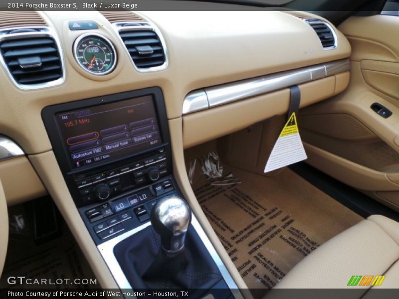 Black / Luxor Beige 2014 Porsche Boxster S