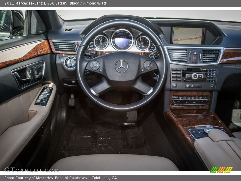 Black / Almond/Black 2011 Mercedes-Benz E 350 Sedan
