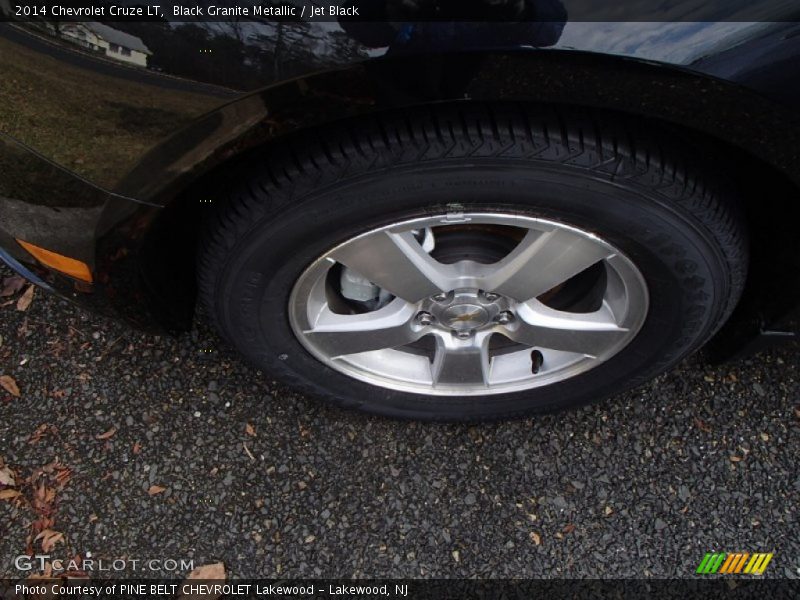 Black Granite Metallic / Jet Black 2014 Chevrolet Cruze LT