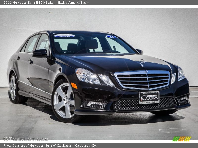 Black / Almond/Black 2011 Mercedes-Benz E 350 Sedan