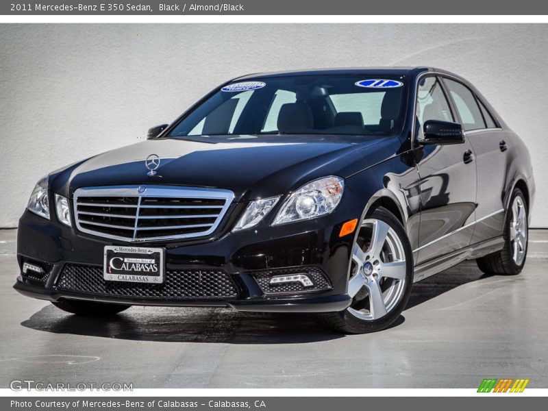 Black / Almond/Black 2011 Mercedes-Benz E 350 Sedan