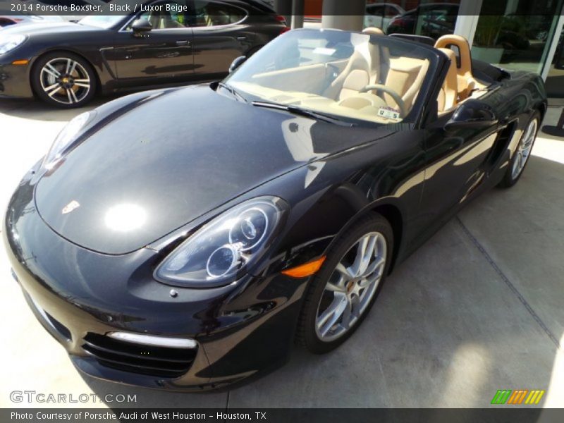 Black / Luxor Beige 2014 Porsche Boxster