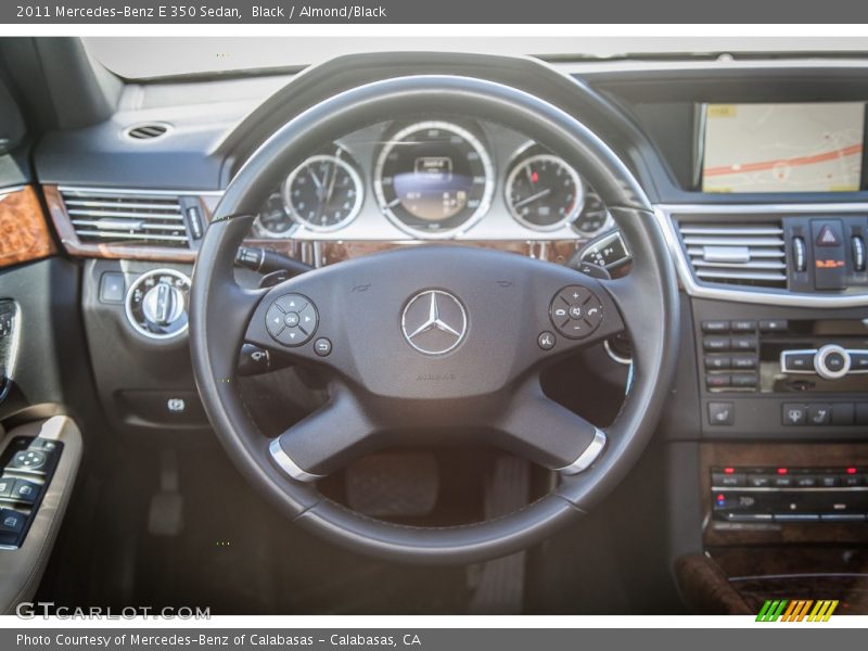 Black / Almond/Black 2011 Mercedes-Benz E 350 Sedan
