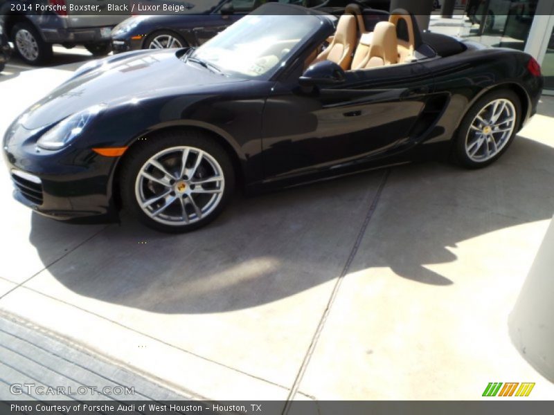 Black / Luxor Beige 2014 Porsche Boxster