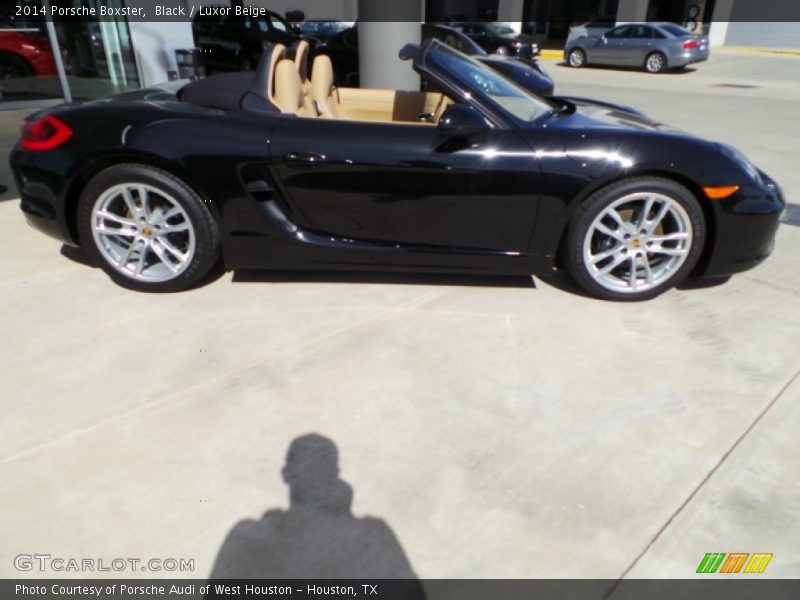 Black / Luxor Beige 2014 Porsche Boxster