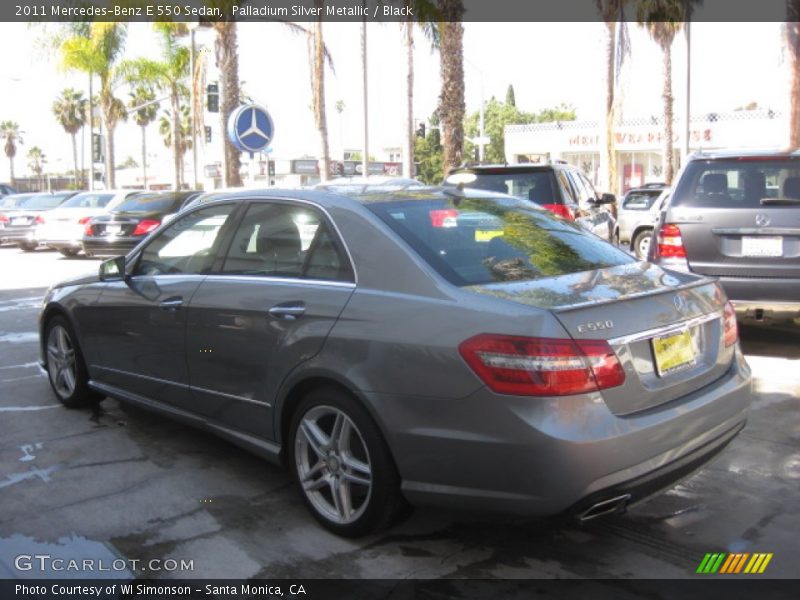 Palladium Silver Metallic / Black 2011 Mercedes-Benz E 550 Sedan