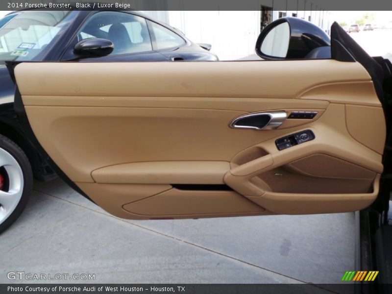 Black / Luxor Beige 2014 Porsche Boxster