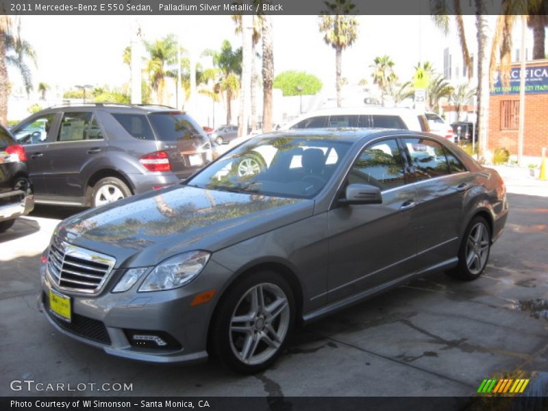 Palladium Silver Metallic / Black 2011 Mercedes-Benz E 550 Sedan