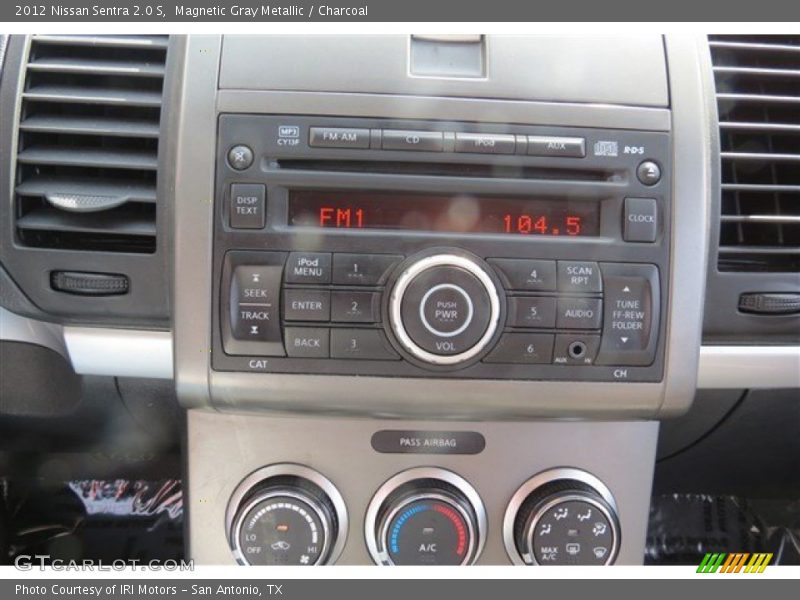 Magnetic Gray Metallic / Charcoal 2012 Nissan Sentra 2.0 S