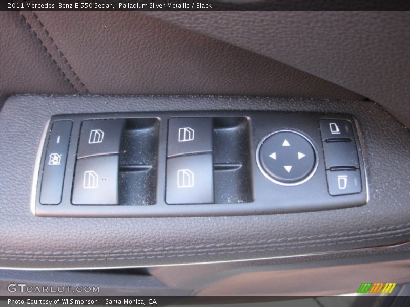 Palladium Silver Metallic / Black 2011 Mercedes-Benz E 550 Sedan