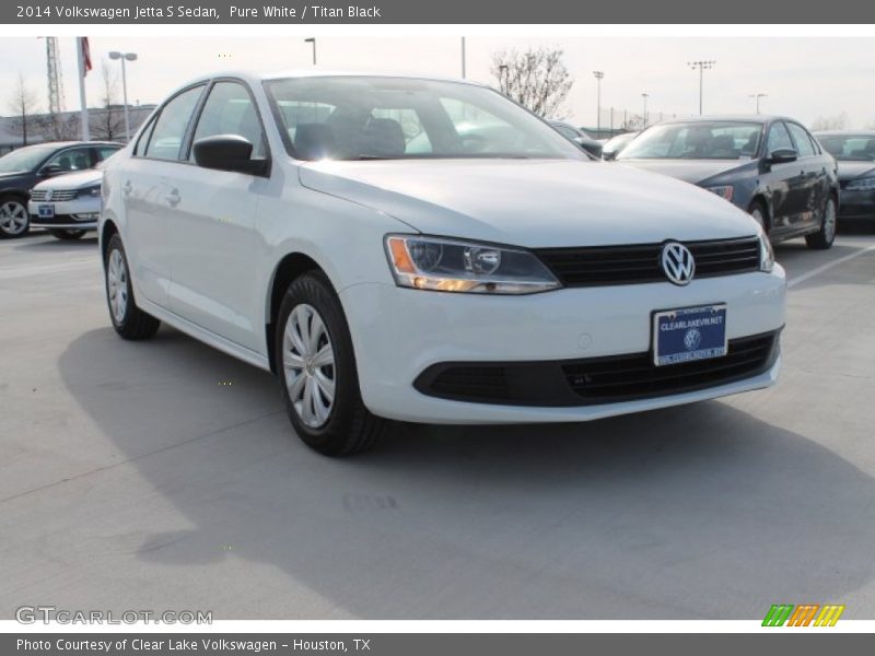 Pure White / Titan Black 2014 Volkswagen Jetta S Sedan