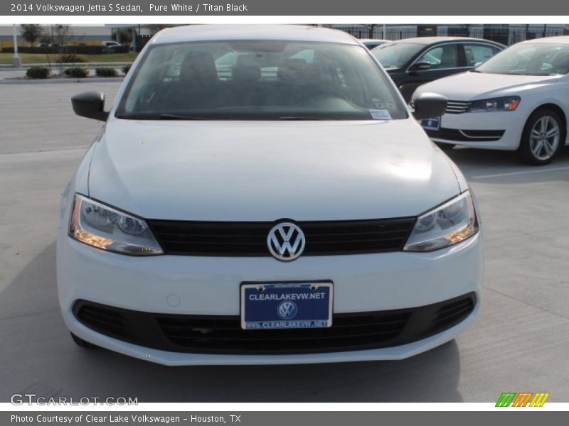 Pure White / Titan Black 2014 Volkswagen Jetta S Sedan