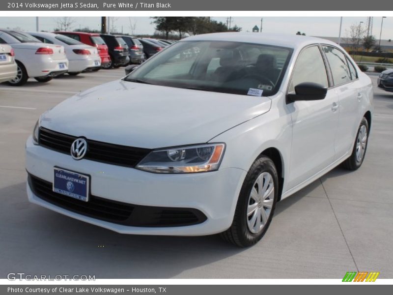 Pure White / Titan Black 2014 Volkswagen Jetta S Sedan