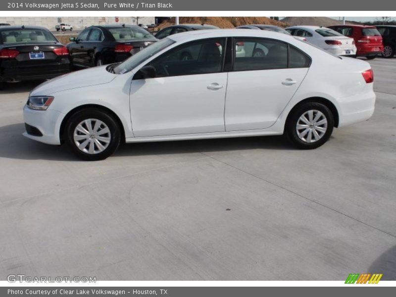 Pure White / Titan Black 2014 Volkswagen Jetta S Sedan