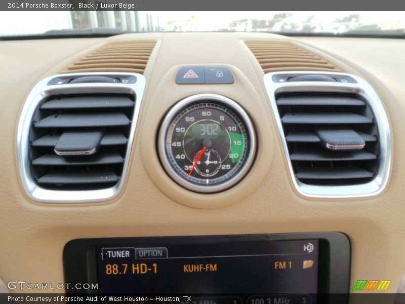Black / Luxor Beige 2014 Porsche Boxster
