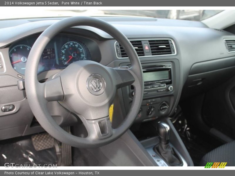 Pure White / Titan Black 2014 Volkswagen Jetta S Sedan