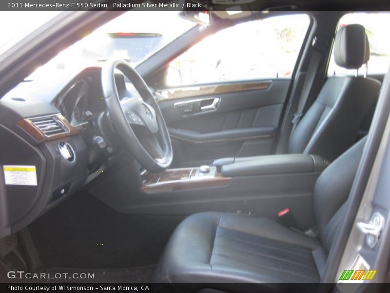 Palladium Silver Metallic / Black 2011 Mercedes-Benz E 550 Sedan