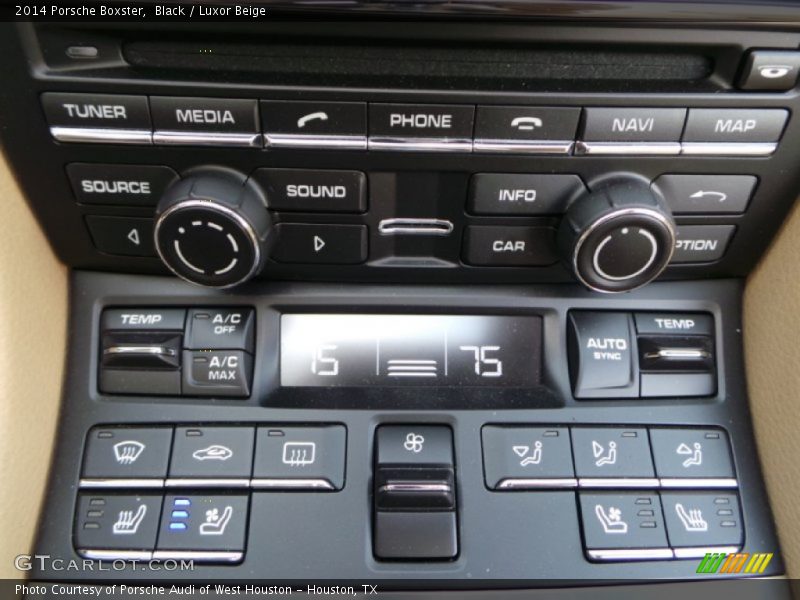 Black / Luxor Beige 2014 Porsche Boxster