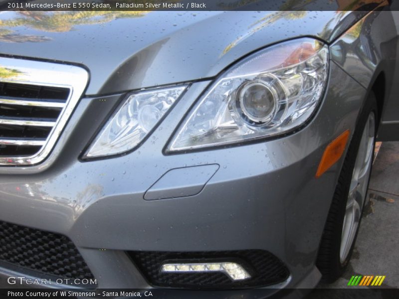 Palladium Silver Metallic / Black 2011 Mercedes-Benz E 550 Sedan