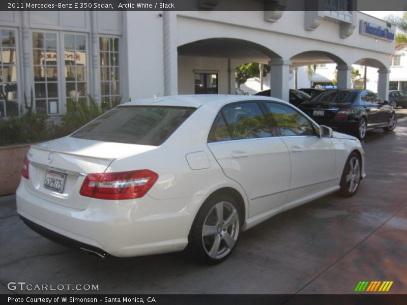 Arctic White / Black 2011 Mercedes-Benz E 350 Sedan