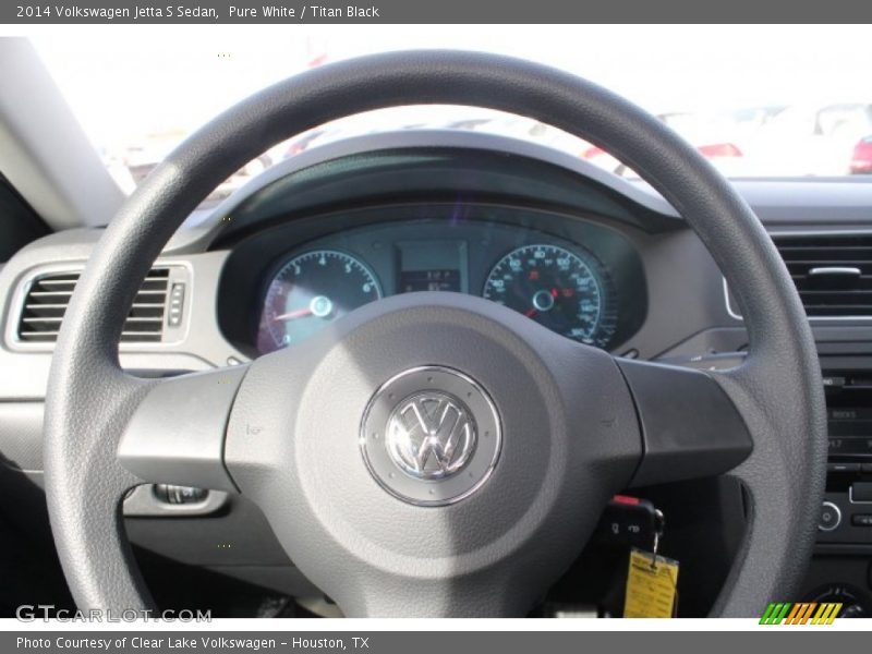 Pure White / Titan Black 2014 Volkswagen Jetta S Sedan