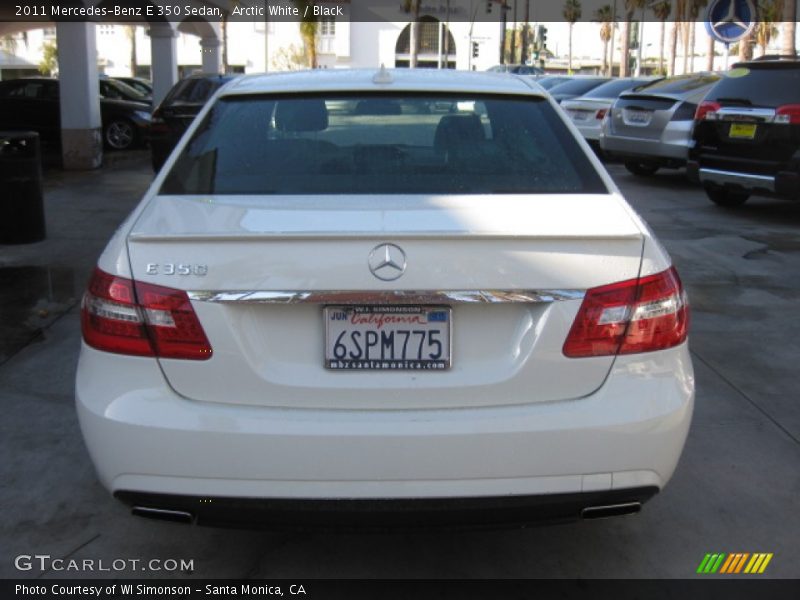 Arctic White / Black 2011 Mercedes-Benz E 350 Sedan