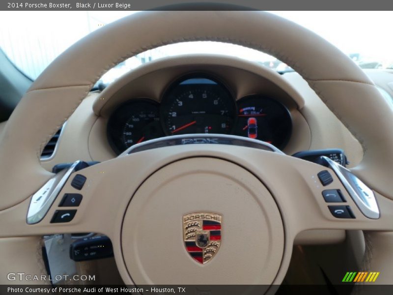 Black / Luxor Beige 2014 Porsche Boxster