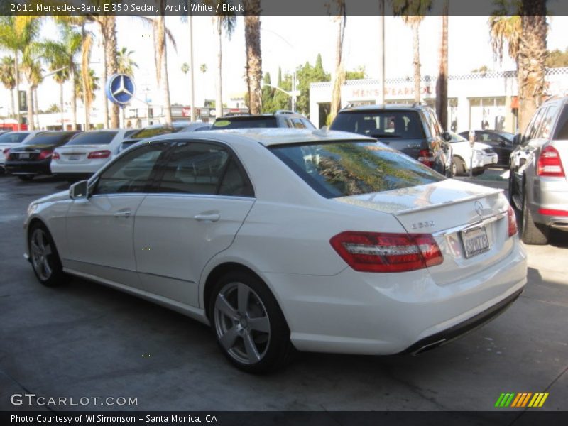 Arctic White / Black 2011 Mercedes-Benz E 350 Sedan