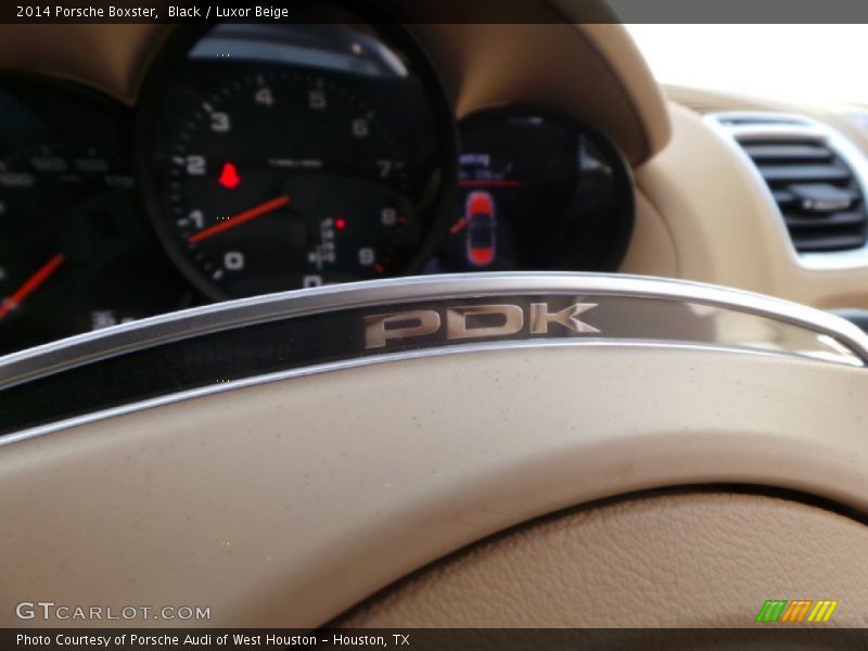 Black / Luxor Beige 2014 Porsche Boxster
