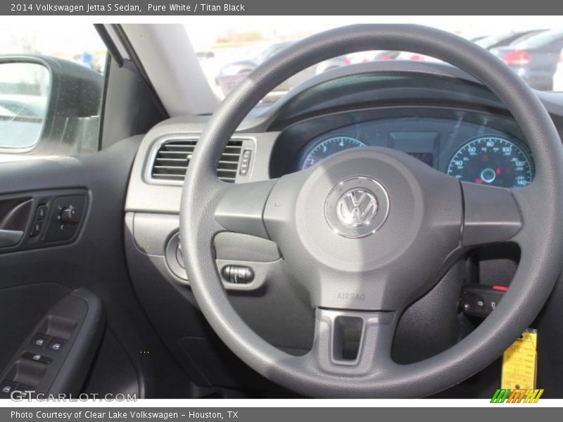 Pure White / Titan Black 2014 Volkswagen Jetta S Sedan